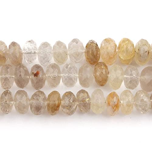 Rutile doré facetté LKBEADS SB905 en fil de 8 pouces pour sublimer vos ateliers créatifs