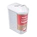 Produktbild keeeper Schüttdose für Trockenvorräte, Stufenlos verstellbarer Dosierdeckel, Kunststoff, 1 l, 11 x 6,5 x 19 cm, Paola, Weiß