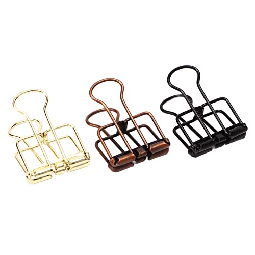 Paper Clamps, Metal Binder Clips 90 Pcs Strong Clamping Force Wide Applications For Tickets #TOP2