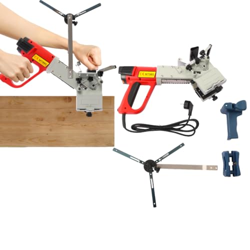 Encoladora de cantos portátil para carpintería de PVC portátil curva pequeña recta recortadora manual 220V/50Hz 2000W MT985