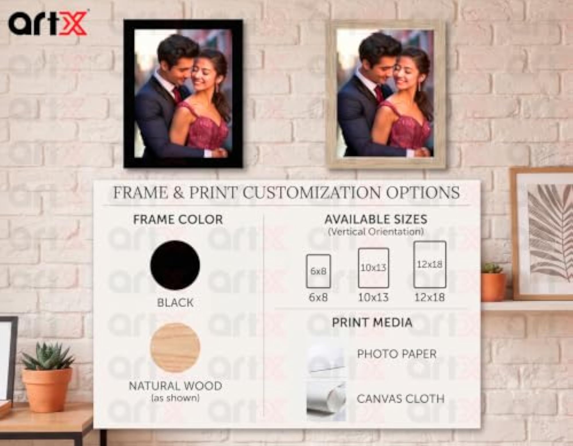 Customized Photo Frame with Single Photo Upload