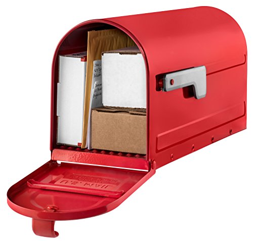 Image of ARCHITECTURAL MAILBOXES 7600R MB1 Mailbox, Medium, Red (Pack of 3)