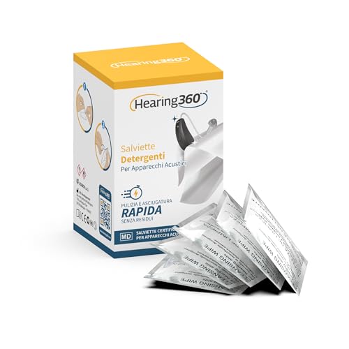 Hearing360 30 Reinigungstücher für Hörgeräte Hygienetücher in Box