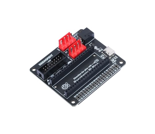 XICOOLEE RGB Matrix Adapter Board für Raspberry Pi Motherboards und Pico 1 HUB75 Schnittstelle 2 Power Input Connectors Type-C 5V/4A und DC-044 5V/8A