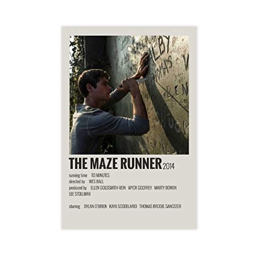 Póster de la película The Maze RUNNER de los años 90, póster de lona estético, decoración de dormitorio, paisaje, oficina, habitación, regalo, 30 x 45 cm, estilo unframe-1 Cover