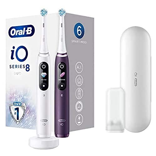 Oral-B iO 8 Eltandborste, Vit, Violet