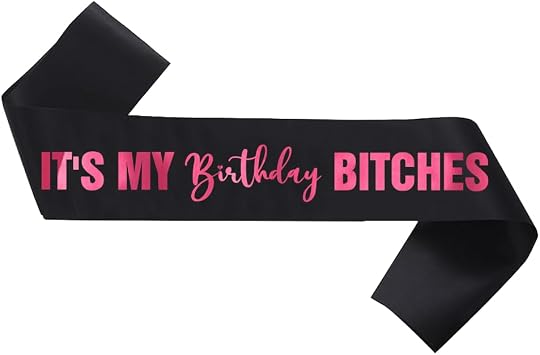 Its My Birthday Bitches Sash, Birthday Sash with Pink Foil, Black Satin Sash for Women. Happy Birthday Sash, Sweet 16, 18th 21st 25th 30th Any.