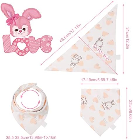 QINREN Baby Bandana Dribble Bibs, Triangle Drooling Bibs Boy Girls Teething Bibs, 100% Cotton Baby Bibs for Newborn and Toddlers, Soft and Absorbent Bibs with Adjustable Snaps