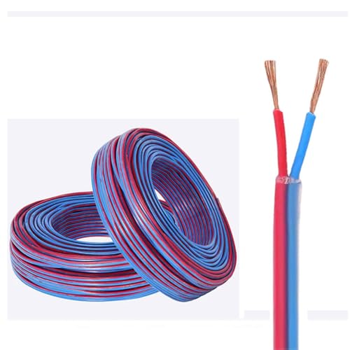Câble d'extension d'alimentation flexible transparent 2 conducteurs cuivre 65ft 2.5mm2