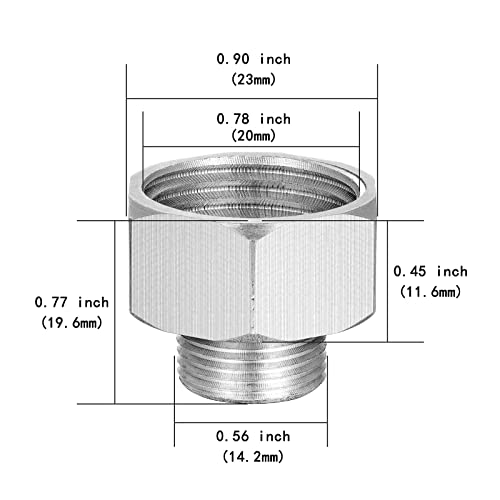 Iniret 4 Pack Water Pipe Adapter, Brass Pipe Fitting，G1/2 Inch Female To 3/8 Inch Male Reducer Adapter,Compression Fitting For Kitchen Bathroom Faucet, Pipe Connector With Rubber Washer #TOP1