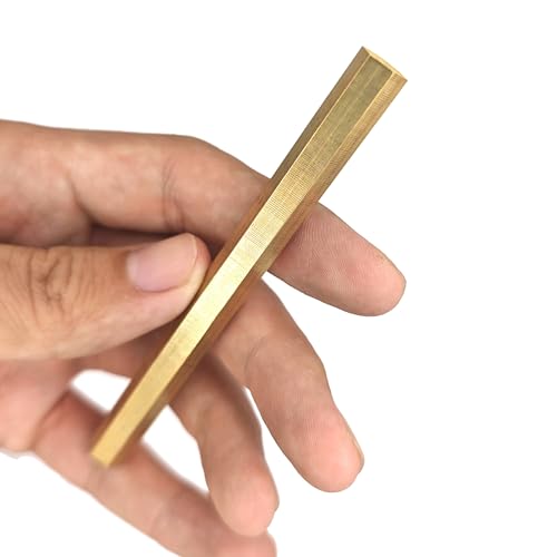 metal blanks Brass Hex Rods Hexagonal Bar 3mm 4mm 5mm 6mm 7mm 8mm 9mm 10mm crafts stock(5mm)