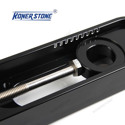 KonerStone Erweitertes Schwingen-Kit für Suzuki Hayabusa GSXR 1300 1999-2024 Gen1 2 3 Verlängerung Schwinge CNC gefräst Motorrad Modifikation Zubehör 1 Satz Schwarz 2000 2001 2002