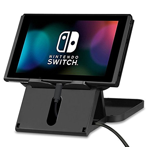 Cubevit Stand for Nintendo Switch, Nintendo Switch Stand Holder [Play While Charging] [No Rocking] Adjustable Switch Stand Dock Bracket with Air Vents, Portable Playstand Cradle for Switch Console