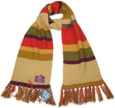 Doctor Who Fourth Doctor (Tom Baker) Shorter Scarf - Official BBC Licensed Scarf by LOVARZI