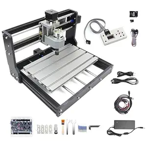 CNCTOPBAOS Upgrade CNC 3018-PRO 3 Axis DIY Mini CNC Router Kit with GRBL Remote Control Offline Controller PVC PCB Acrylic Plastic Wood Cutting Engraving Carving Milling Machine
