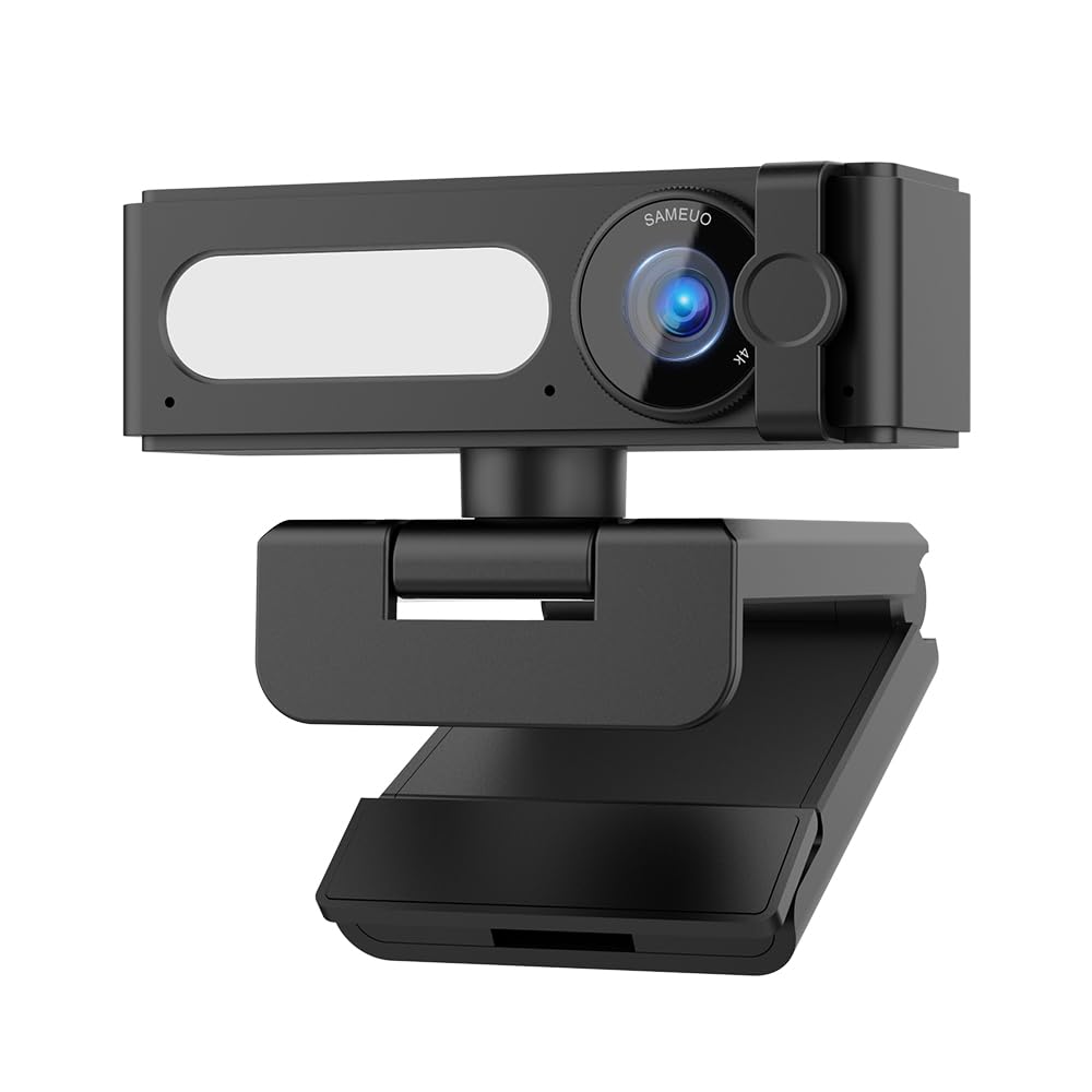 G53 4K Webcam for PC Laptop with Ring Light & Noise-Canceling Mics | Computer Camera with Wide-Angle & Autofocus, and Streaming Camera with Privacy Shutter & Remote Control-image-5