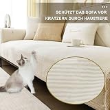 Couch Überzug,Sofa-Schutzhülle 1/2/3/4 Sitzer L Form Sofa Cover Sofa Überzug Ecksofa,2024 Neue Universelle Rutschfeste Sofa Überwurf,Solide Strukturierte Ultra Stretch Sofa Überzug für Wohnzimmer