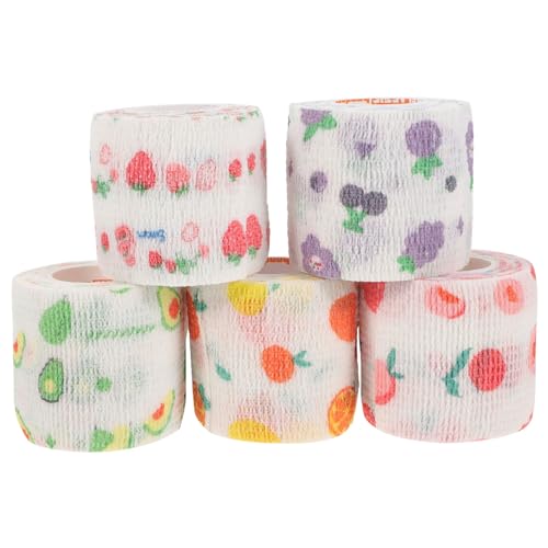 Toyvian 15rolls Elastic Wrap for Sports Vet Wrap for Dogs Finger Professional Pet Accessories Nonwoven Pet Tapes Body Tape Breathable Material Dressings
