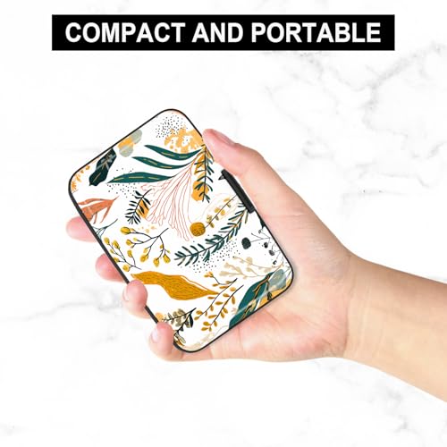Image of Card Holder Credit Cards Holder for Women RFID wallet women Business Card Holder Wallet Mini Aluminum Card Wallet RFID Blocking Slim Metal Hard Card for Women, Pictorial Motifs
