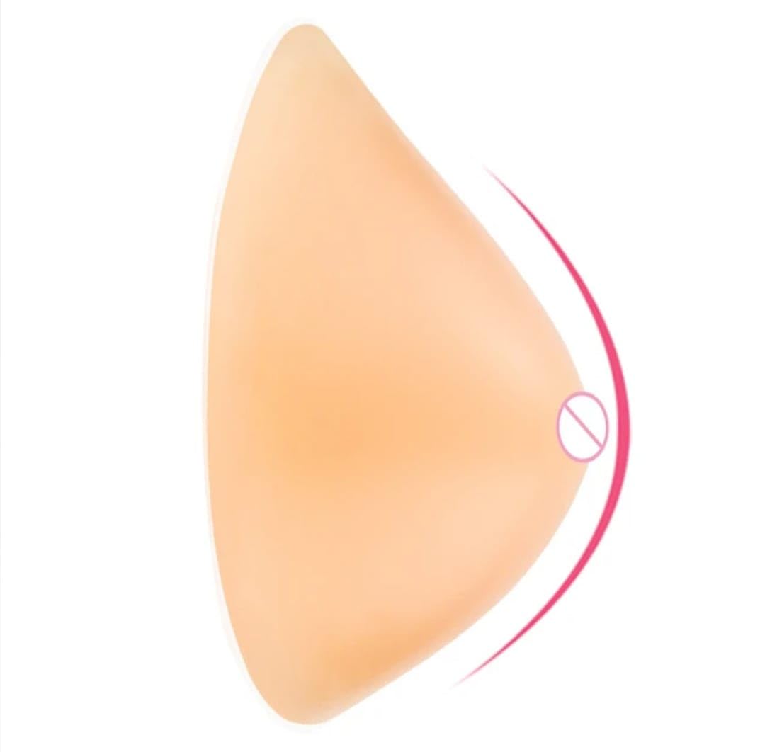 MISSMARRY Silicone Breast Cancer Prosthesis Triangular Bra Pad 350Grm