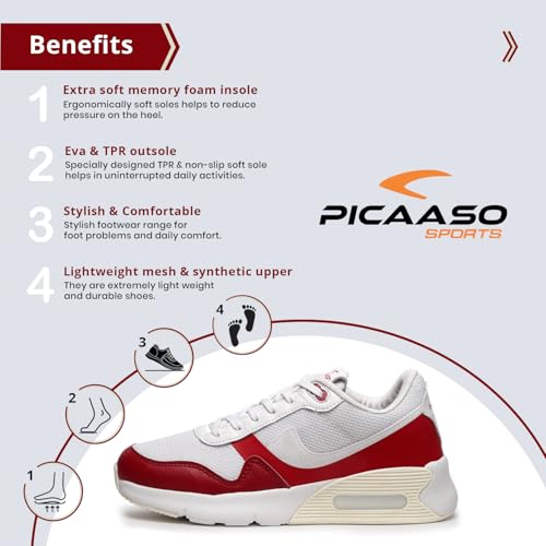 Image of MAX-2 Sports Shoes for Men | Running, Walking, Gym Shoes | Lightweight and Comfortable | Casual Shoes for Men | Ideal for Gents & Boys