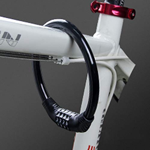 HiCollie 自転車ロック ケーブルロック 自転車 鍵 ロック ワ