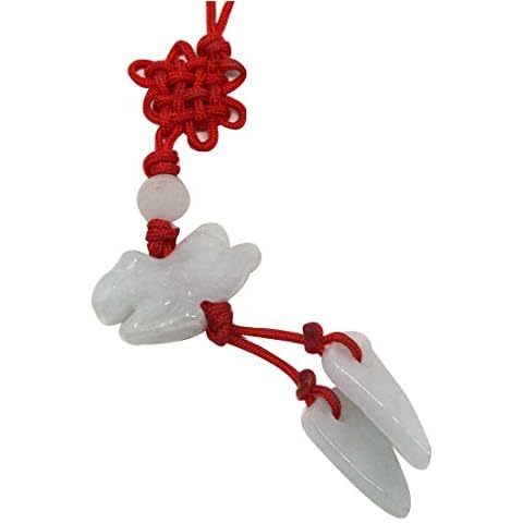 Fengshui Rabbit Jade Phone Charm and Bracelet Cover