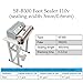 INTBUYING 110V Foot-pedal Sealing Machine with cutter Foot-pedal Sealer 3mm/0.6mm Sealing Width Fast Sealing Machine for Plastic Bag