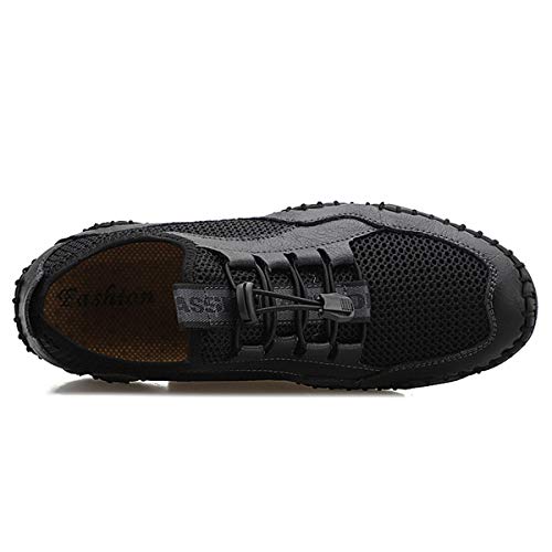 GOSPT Mens Mesh Breathable Walking Shoes Slip-on Loafers Summer Beach Sandals4