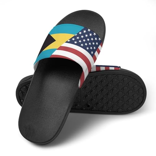 U.S. Bahamas Flag House Sandals Non-Slip Bathroom Slippers Beach Summer Shoes for Men Women4
