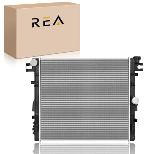 Image of Engine Coolant Radiator Assembly Compatible with Jeep Wrangler 2012-2017 V6 3.6L, Wrangler 2007-2011 V6 3.8L (Manual Transmission), Wrangler JK 2018 V6 3.6L, Replace# 68143886AA, 55056634AB