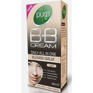 Pure Daily all in one Blemish Balm BB Cream Light 30ml – packed by Black Nore Gifts