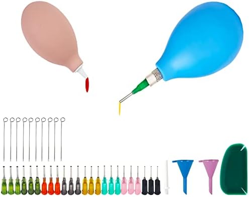Oriisin Pottery Tools Clay Tools Slip Trailer Bottle for Pottery Glaze Slip Trailing Bottles for Clay Pottery Rib Package Include 30 Sets