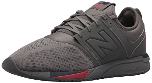 New Balance Mens 247 Classic Grey/Red Sneaker - 14