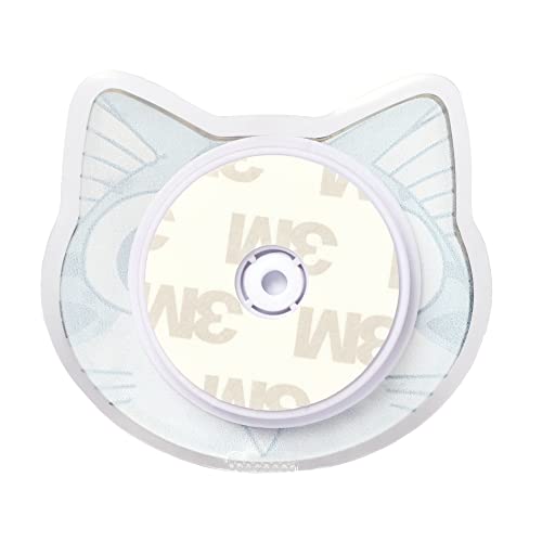 Image of Cute Anime Mobile Holder Grip Stand for Phones Selfie Holder for Smartphones, Designed for Kids and Teens. [ Gel Inside ]-(Model - Grey Cute Kitty)