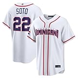 Outerstuff Juan Soto Dominican Republic #22 Youth Size World Baseball Classic Jersey (Home Jersey/White, Youth Large-14/16)