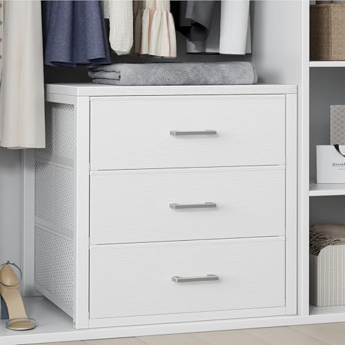 BOLUO Modern 3-Drawer Dresser for Organizing