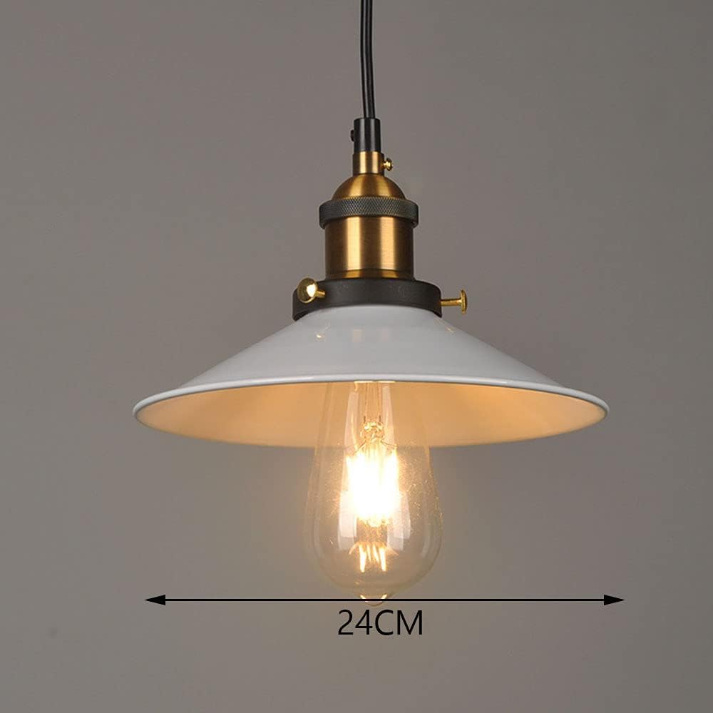 Portalámparas E27 - Lámpara de araña pequeña de metal industrial Pantalla de hierro forjado negra retro simple Compatible con lámpara colgante de granja de granero de restaurante ,lámpara de araña