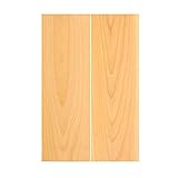 IECAP LLC Bookmatched - Báscula de madera natural para cuchillos de madera exótica con mango de cuchillos, material para fabricantes de cuchillos, 3/8 x 1 9/16 x 4 3/4 pulgadas, paquete de 2 (boj)