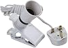 PRO ELEC PEL00523 Clip-On BC Lamp Holder with 2m Mains Lead White