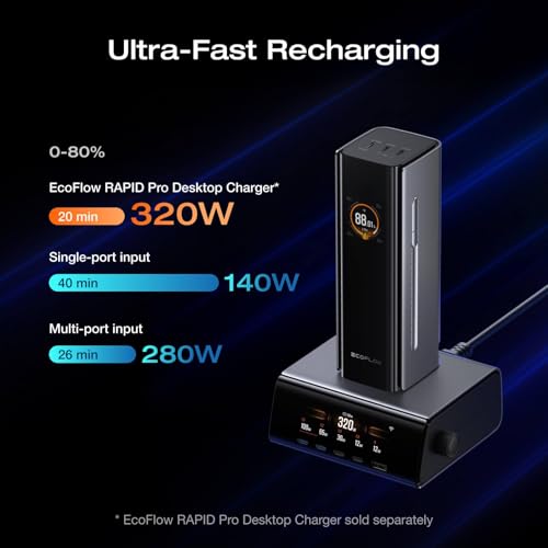 EF ECOFLOW Rapid Pro Power Bank y Cargador 4 en 1 miniatura 2