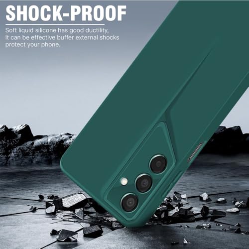 Image of WOW IMAGINE Back Cover for Samsung Galaxy M15 5G Prime Edition | M15 5G | F15 5G | Blade Series Thin Case with Lightweight Design | Camera Protection | Soft Matte Silicone Flexible Mobile Case - Green