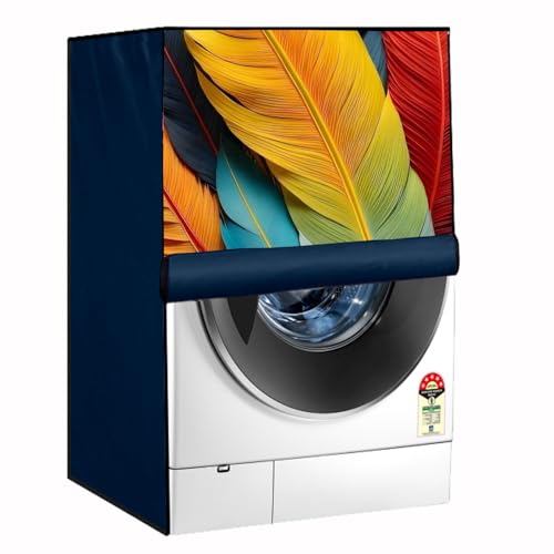 Image of Waterproof 9Kg Front Load Fully Automatic Washing Machine Cover compatible for lg /ifb /godrej /lloyd /bosch & etc Washing Machine (IFB9KBLUEFEATHERSC06FL04)