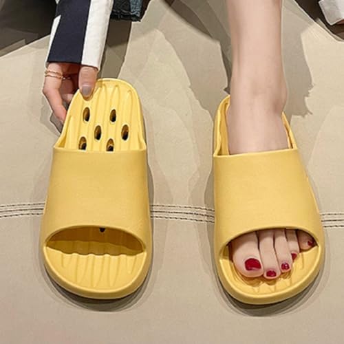 Family EVA Shower Shoes Thick Sole Quick Dry Non-Slip Comfortable Bathroom Slippers for Men Women Dorm with Drain Holes4