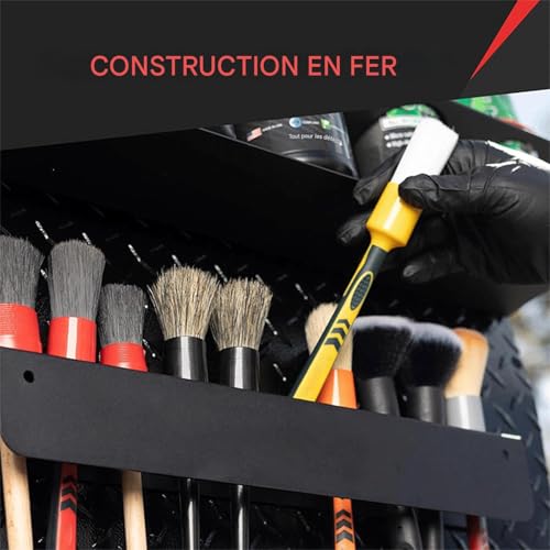 Support mural pour brosses de détail pour ranger vos outils
