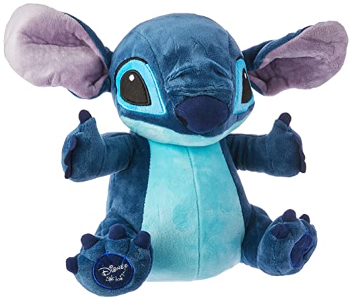 Pelúcia Stitch com Som Tam. 30cm Alimentação por 3 Pilhas LR44 Material Fibra/ Poliéster Azul Indica