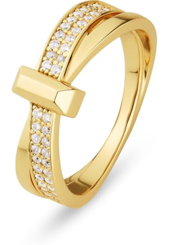 Bague Argent 925 Recyclé JETTE Oxyde de Zirconium Bijou Tendance Bureau Soirée