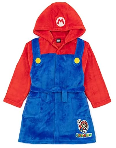 Super Mario Gown Bown Kids Girls Child Game Personaje PJS Basta de baño 5-6 años | Ya disponible en tu tienda friki favorita! En mundofriki.es!