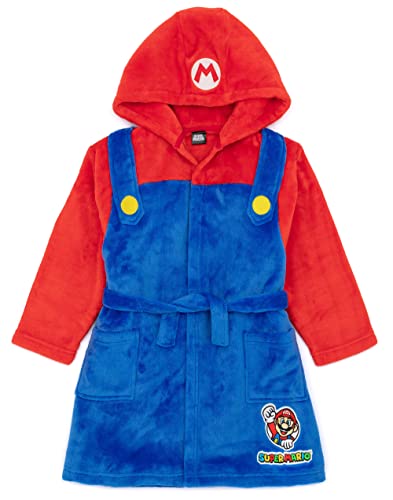 Peignoir Super Mario pour enfant robe de chambre en polaire douce pour fille et garçon