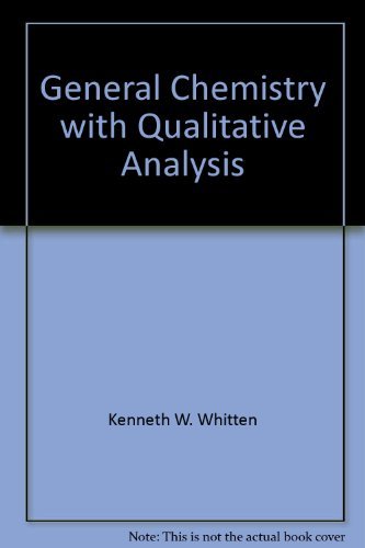 General Chemistry with Qualitative Analysis 0030751624 Book Cover